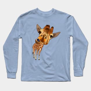 Crazy giraffe Long Sleeve T-Shirt